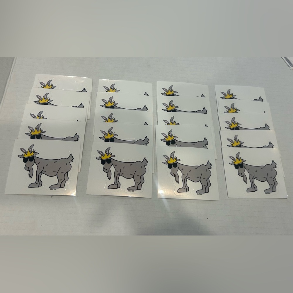 GOAT USA Easter bunny Stickers set of 20